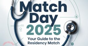 Medical students celebrating after receiving their NRMP Match Day 2025 results.”